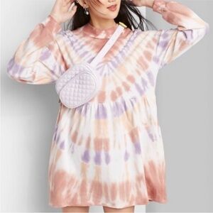 Wild Fable Small Tie Dye Sweatshirt Dress